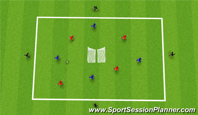 Football/Soccer Session Plan Drill (Colour): Transition - Activity 2