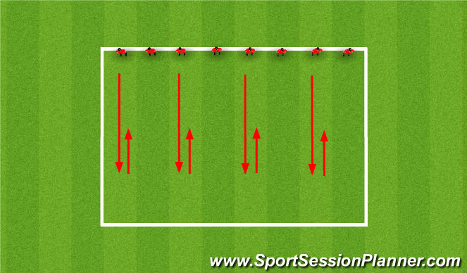 Football/Soccer Session Plan Drill (Colour): Cool Down