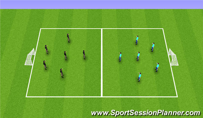 Football/Soccer Session Plan Drill (Colour): Global - SSG