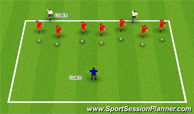 Football/Soccer Session Plan Drill (Colour): Lights