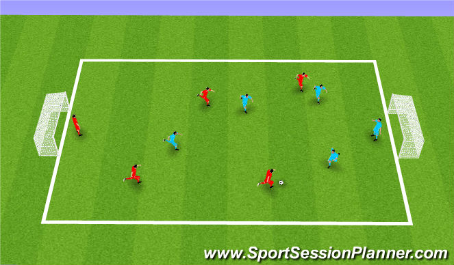 Football/Soccer Session Plan Drill (Colour): Match