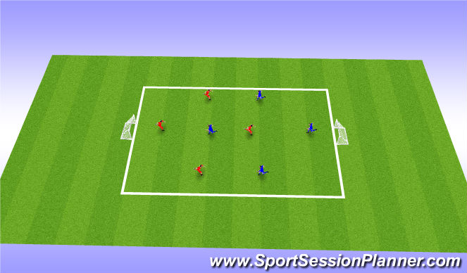 Football/Soccer Session Plan Drill (Colour): SSG