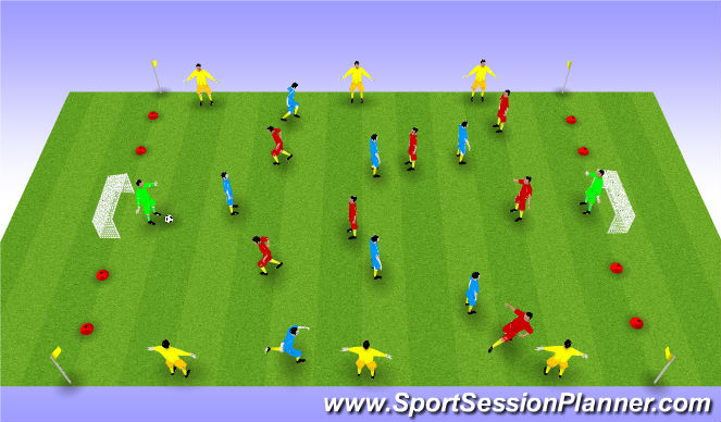 Football/Soccer Session Plan Drill (Colour): Screen 1