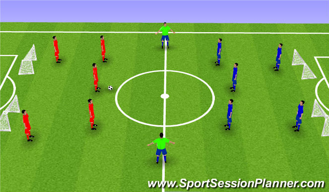 Football/Soccer Session Plan Drill (Colour): SSG 2