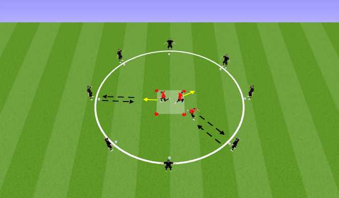 Football/Soccer Session Plan Drill (Colour): Warm-up