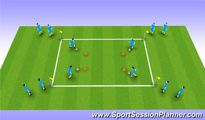 Football/Soccer Session Plan Drill (Colour): Screen 1