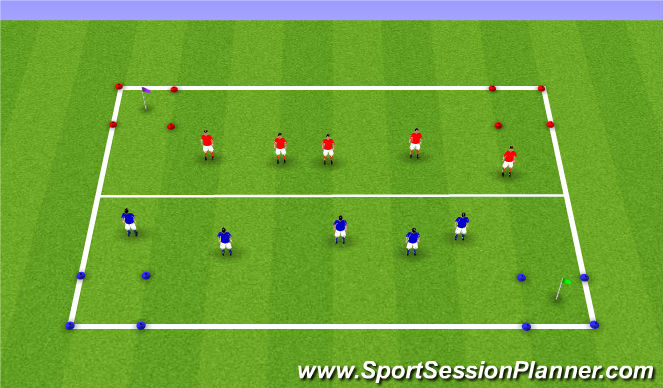 Football/Soccer Session Plan Drill (Colour): Screen 1