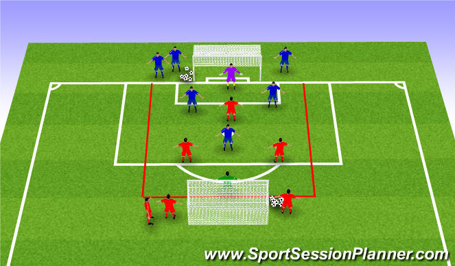 Football/Soccer Session Plan Drill (Colour): Function - High Intensity Football - ABC/123