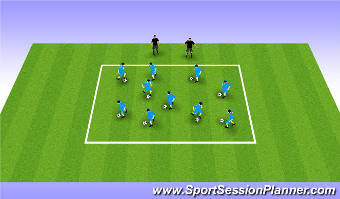 Football/Soccer Session Plan Drill (Colour): Screen 1