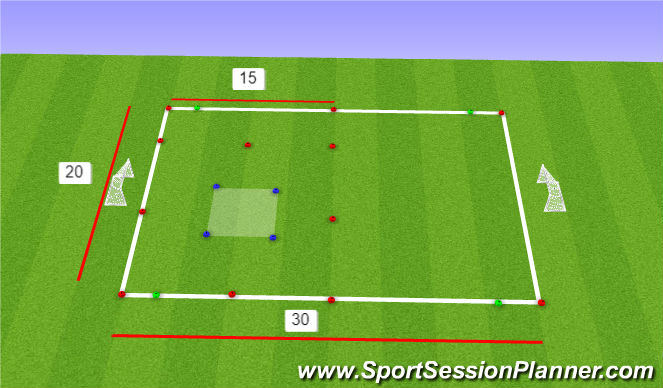 Football/Soccer Session Plan Drill (Colour): Practice Layout