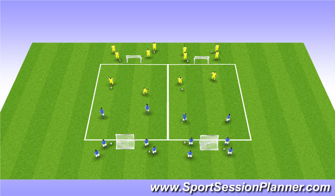 Football/Soccer Session Plan Drill (Colour): Play