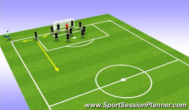 Football/Soccer Session Plan Drill (Colour): Screen 1