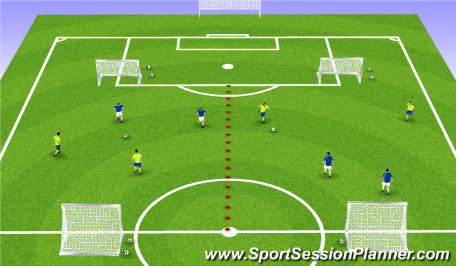 Football/Soccer Session Plan Drill (Colour): Intentional Free Play