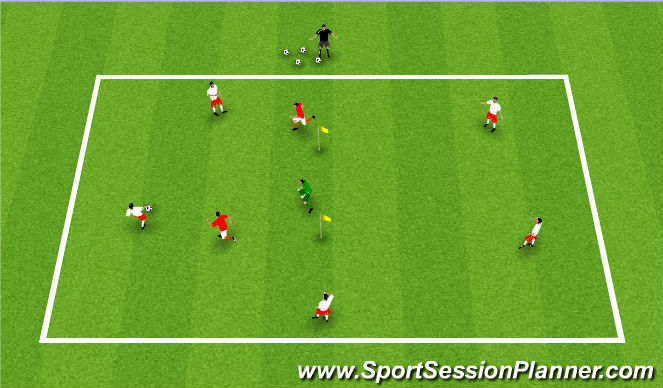 Football/Soccer Session Plan Drill (Colour): Screen 1