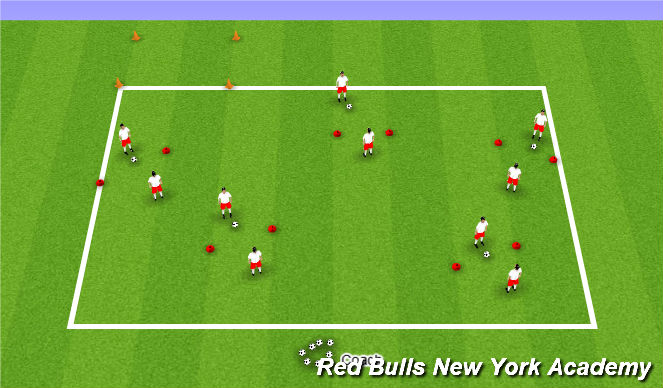 Football/Soccer Session Plan Drill (Colour): Passing Game