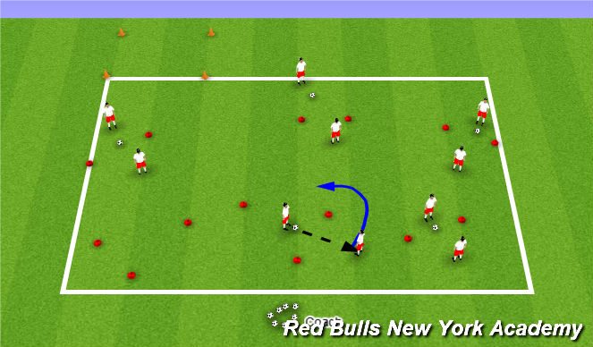 Football/Soccer Session Plan Drill (Colour): Regression