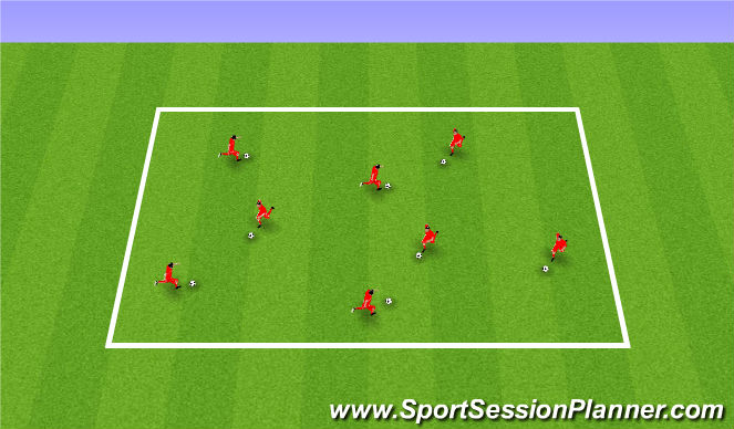 Football/Soccer Session Plan Drill (Colour): Earthquake