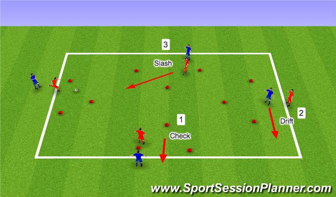 Football/Soccer Session Plan Drill (Colour): Diamond Passing