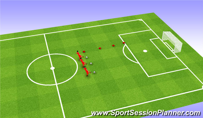 Football/Soccer Session Plan Drill (Colour): Passing Cool Down