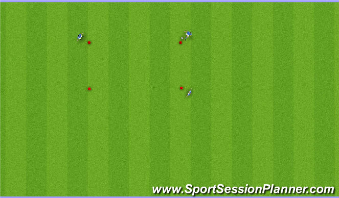 Football/Soccer Session Plan Drill (Colour): Creating a traiangle