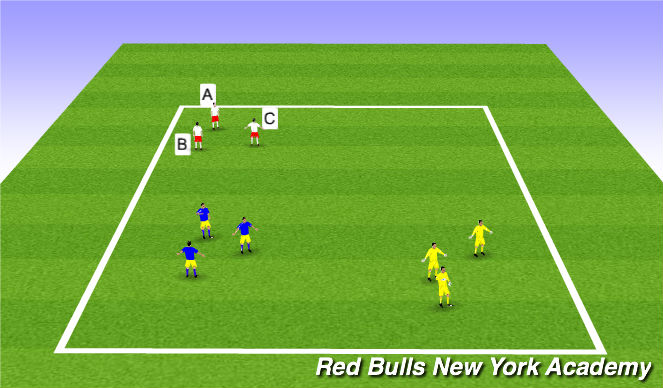 Football/Soccer Session Plan Drill (Colour): Warm-up