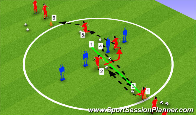 Football/Soccer Session Plan Drill (Colour): Screen 1