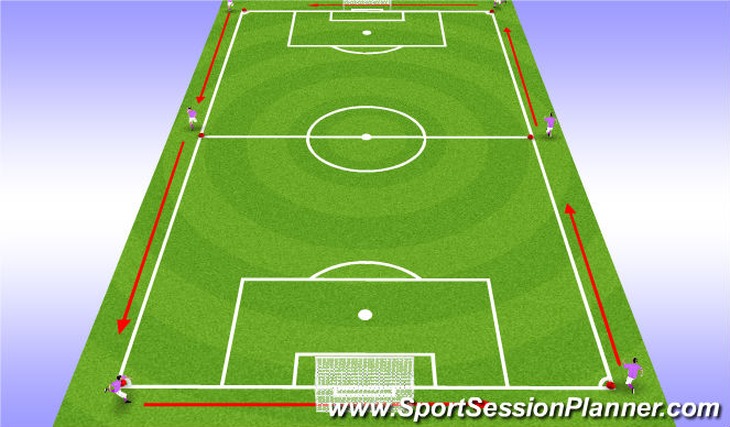 Football/Soccer Session Plan Drill (Colour): Screen 1