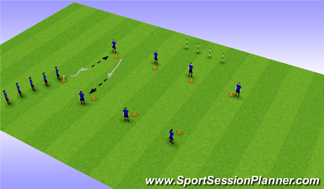 Football/Soccer Session Plan Drill (Colour): Screen 1