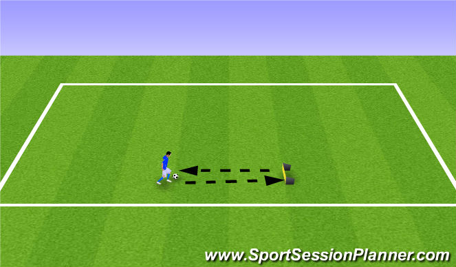 Football/Soccer Session Plan Drill (Colour): Passing Benchmark