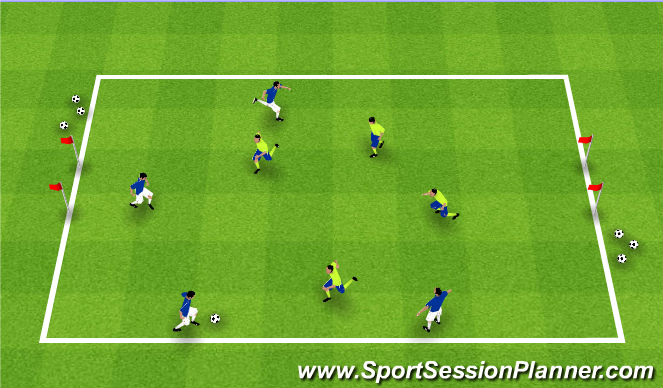 Football/Soccer Session Plan Drill (Colour): The Game