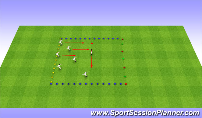 Football/Soccer Session Plan Drill (Colour): Sponge Bob