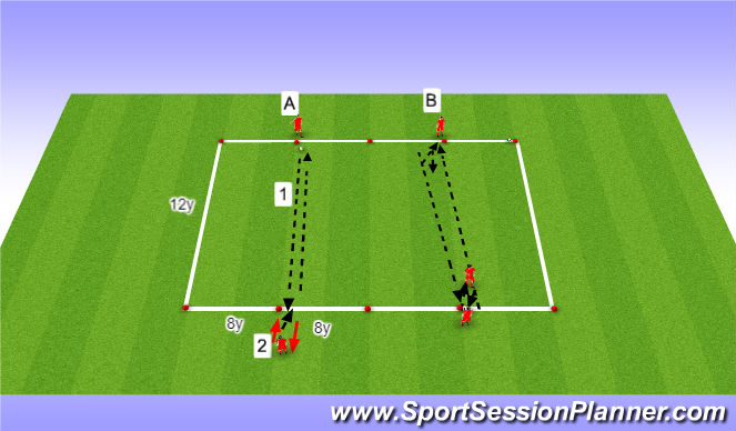 Football/Soccer Session Plan Drill (Colour): Warm up