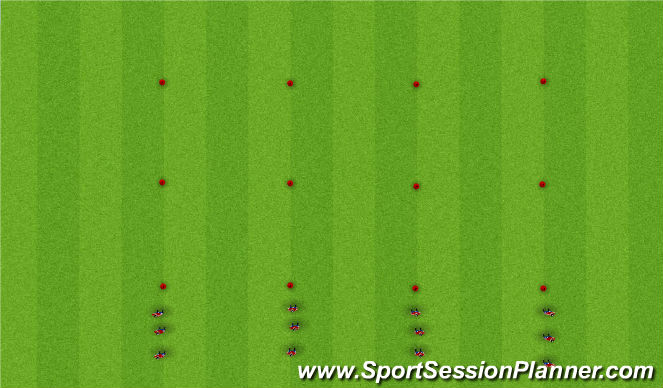 Football/Soccer Session Plan Drill (Colour): Warm-Up