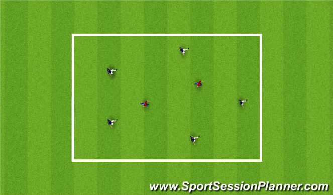 Football/Soccer Session Plan Drill (Colour): Rondos