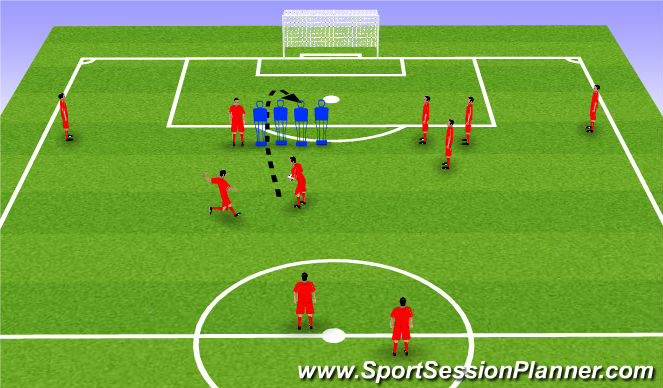 Football/Soccer Session Plan Drill (Colour): Screen 1