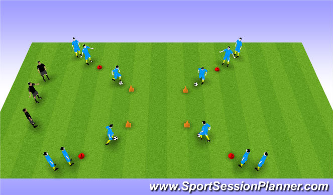 Football/Soccer Session Plan Drill (Colour): Screen 1