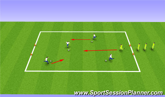 Football/Soccer Session Plan Drill (Colour): Activity 1