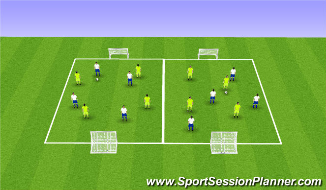 Football/Soccer Session Plan Drill (Colour): Game