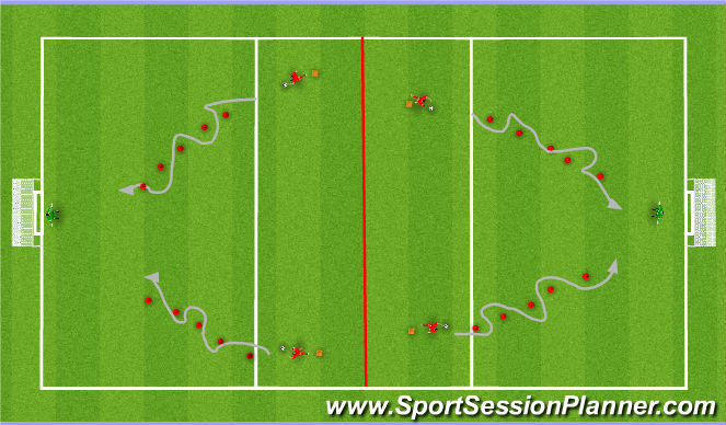 Football/Soccer Session Plan Drill (Colour): Main