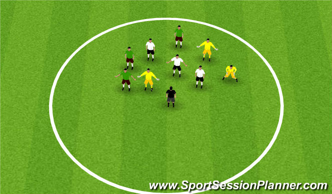 Football/Soccer Session Plan Drill (Colour): Check In