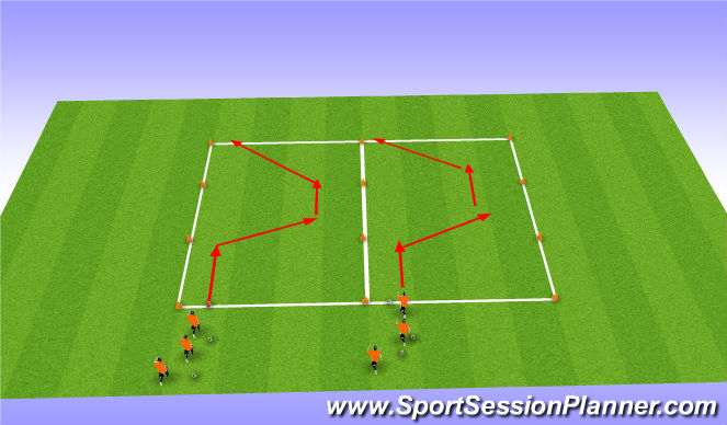 Football/Soccer Session Plan Drill (Colour): Main Theme