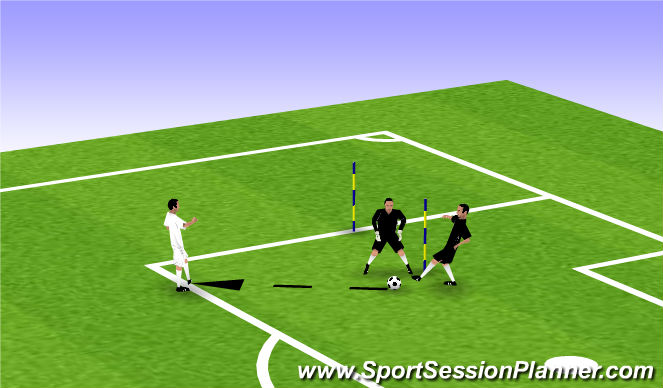 Football/Soccer Session Plan Drill (Colour): Animation 2