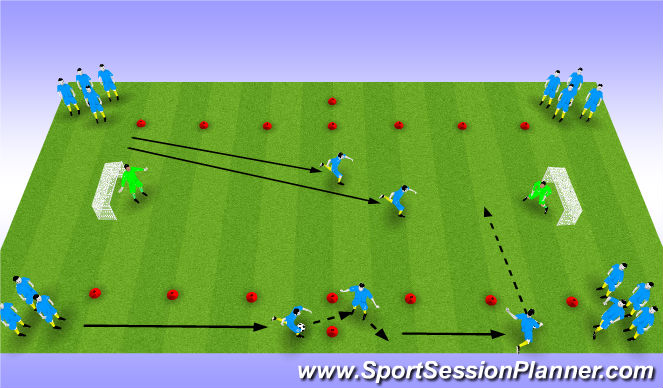 Football/Soccer Session Plan Drill (Colour): Screen 1