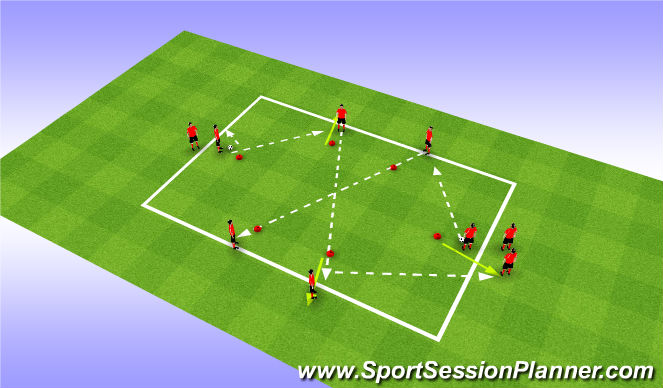 Football/Soccer Session Plan Drill (Colour): Screen 1