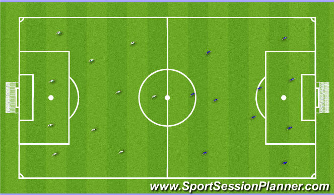 Football/Soccer Session Plan Drill (Colour): Jogo Formal