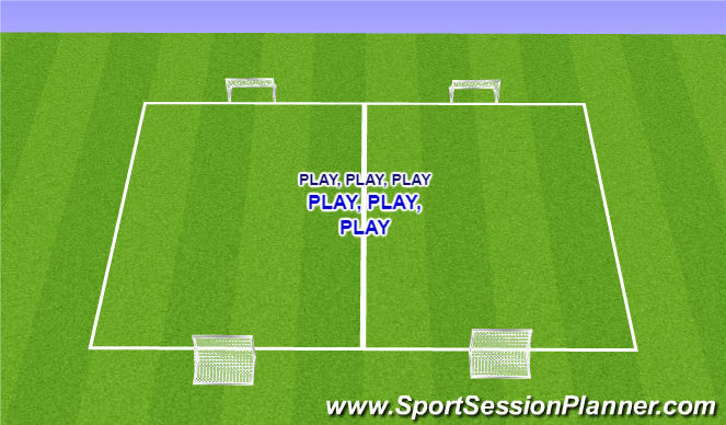 Football/Soccer Session Plan Drill (Colour): PLAY