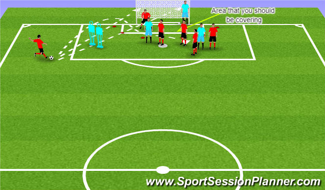 Football/Soccer Session Plan Drill (Colour): Screen 1