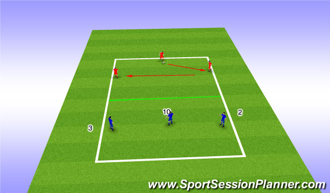 Football/Soccer Session Plan Drill (Colour): Part:Trap Idea