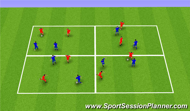 Football/Soccer Session Plan Drill (Colour): Screen 1