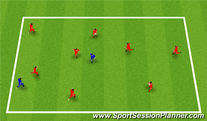 Football/Soccer Session Plan Drill (Colour): Screen 1